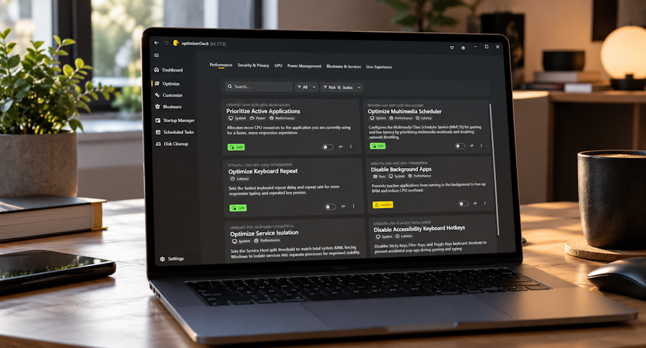 OptimizerDuck: бесплатный набор инструментов для тонкой настройки Windows